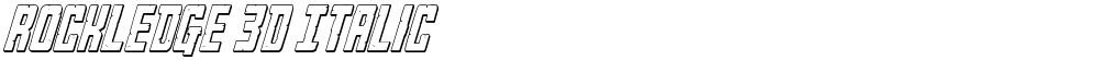 Rockledge 3D Italic