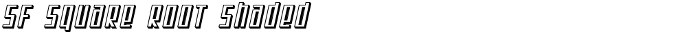 SF Square Root Shaded