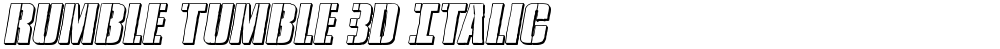 Rumble Tumble 3D Italic