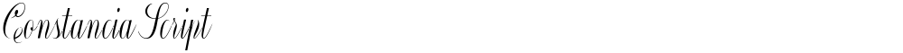 Constancia Script