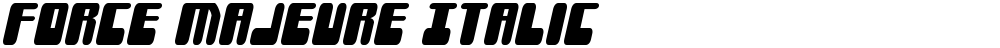 Force Majeure Italic