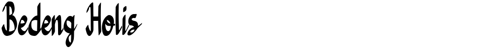 Bedeng Holis