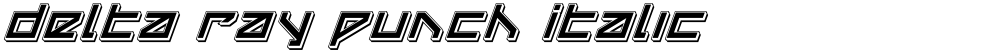 Delta Ray Punch Italic