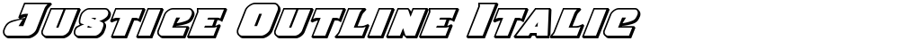 Justice Outline Italic