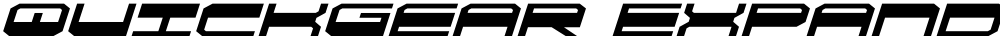 QuickGear Expanded Italic