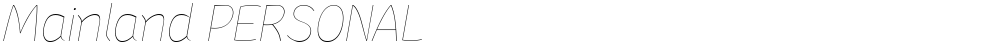 Mainland PERSONAL