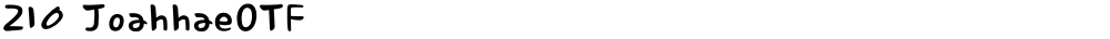 210 JoahhaeOTF