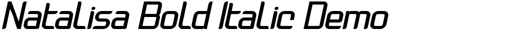 Natalisa Bold Italic Demo