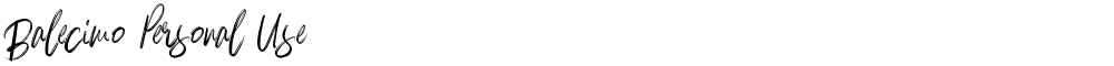 Balecimo Personal Use