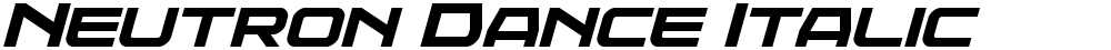 Neutron Dance Italic