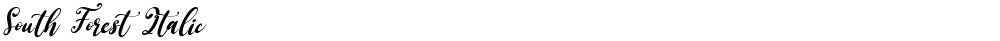 South Forest Italic
