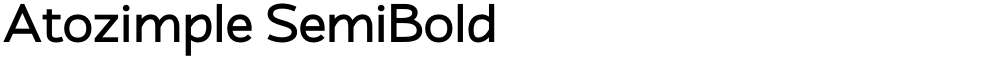 Atozimple SemiBold