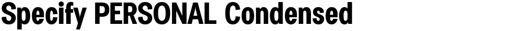Specify PERSONAL Condensed