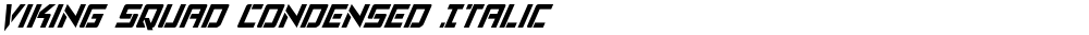 Viking Squad Condensed Italic