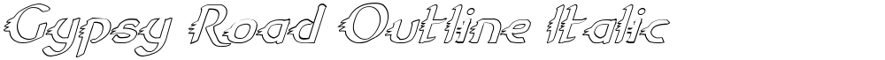 Gypsy Road Outline Italic