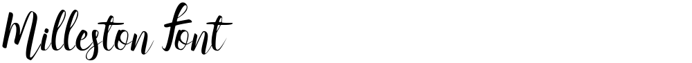 Milleston Font