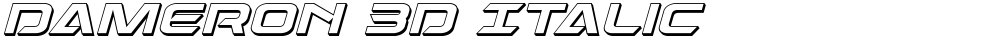 Dameron 3D Italic