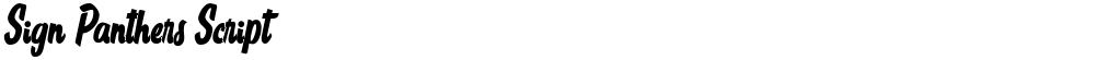 Sign Panthers Script