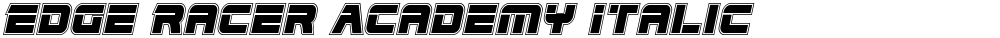 Edge Racer Academy Italic