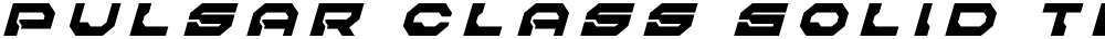 Pulsar Class Solid Title Italic