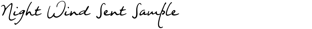Night Wind Sent Sample