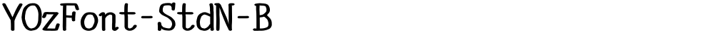 YOzFont-StdN-B