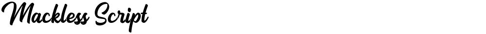 Mackless Script