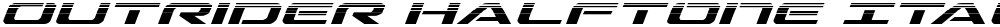 Outrider Halftone Italic