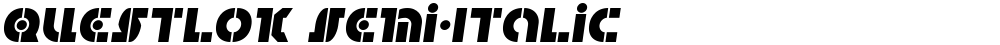 Questlok Semi-Italic