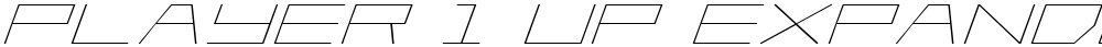 Player 1 Up Expanded Italic