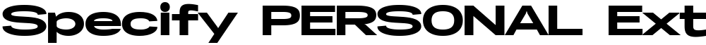 Specify PERSONAL Extraexpanded