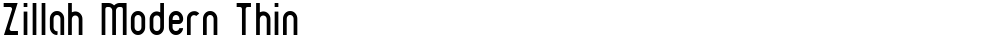 Zillah Modern Thin