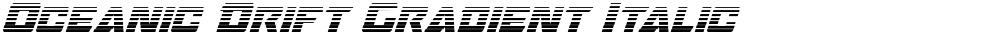 Oceanic Drift Gradient Italic