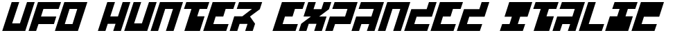UFO Hunter Expanded Italic