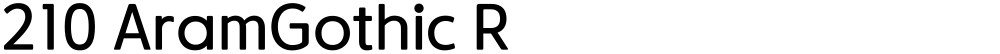 210 AramGothic R