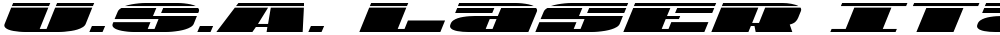 U.S.A. Laser Italic