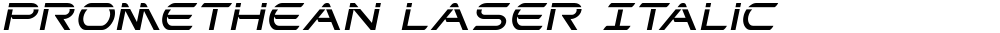 Promethean Laser Italic