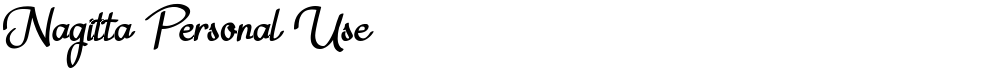 Nagitta Personal Use