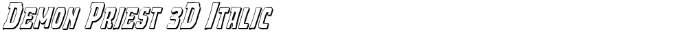 Demon Priest 3D Italic