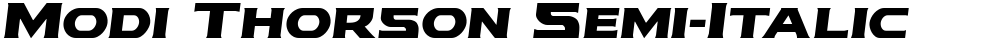 Modi Thorson Semi-Italic