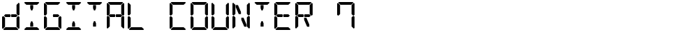Digital Counter 7