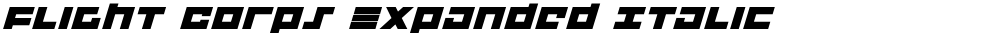 Flight Corps Expanded Italic