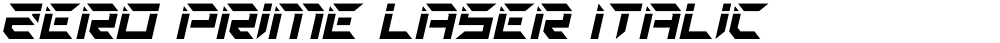 Zero Prime Laser Italic