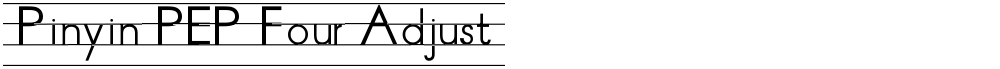 Pinyin PEP Four Adjust