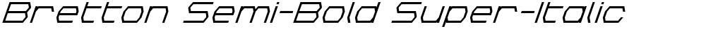 Bretton Semi-Bold Super-Italic
