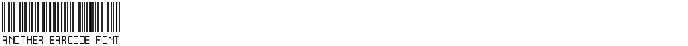 Another barcode font