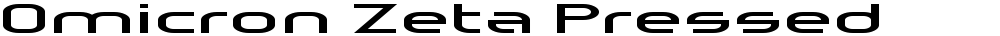 Omicron Zeta Pressed