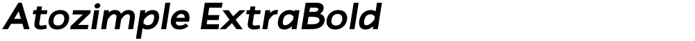 Atozimple ExtraBold