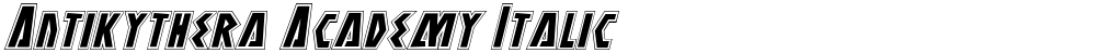 Antikythera Academy Italic