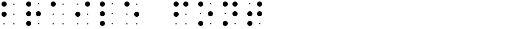 Braile font